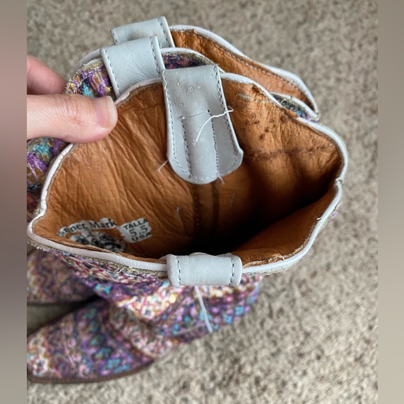 Tanner Mark TML37000 Purple Serape Square Toe Sequin Cowgirl Boot - Picture 12 of 12